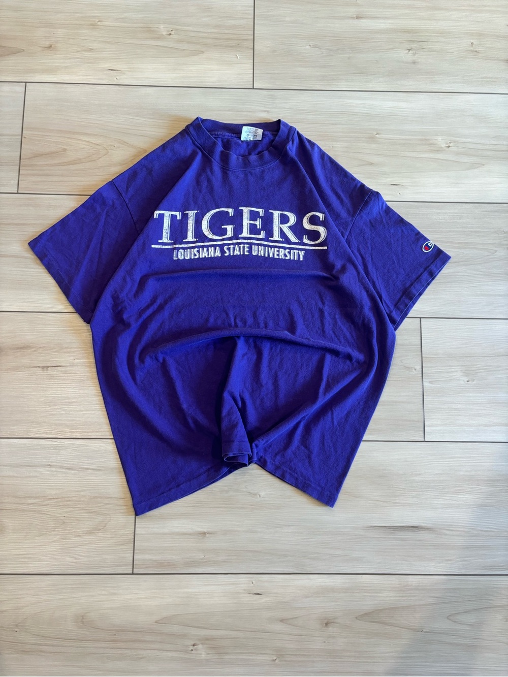 Vintage 90s Champion Athletics LSU Tigers USA made college ncaa men’s t-shirt